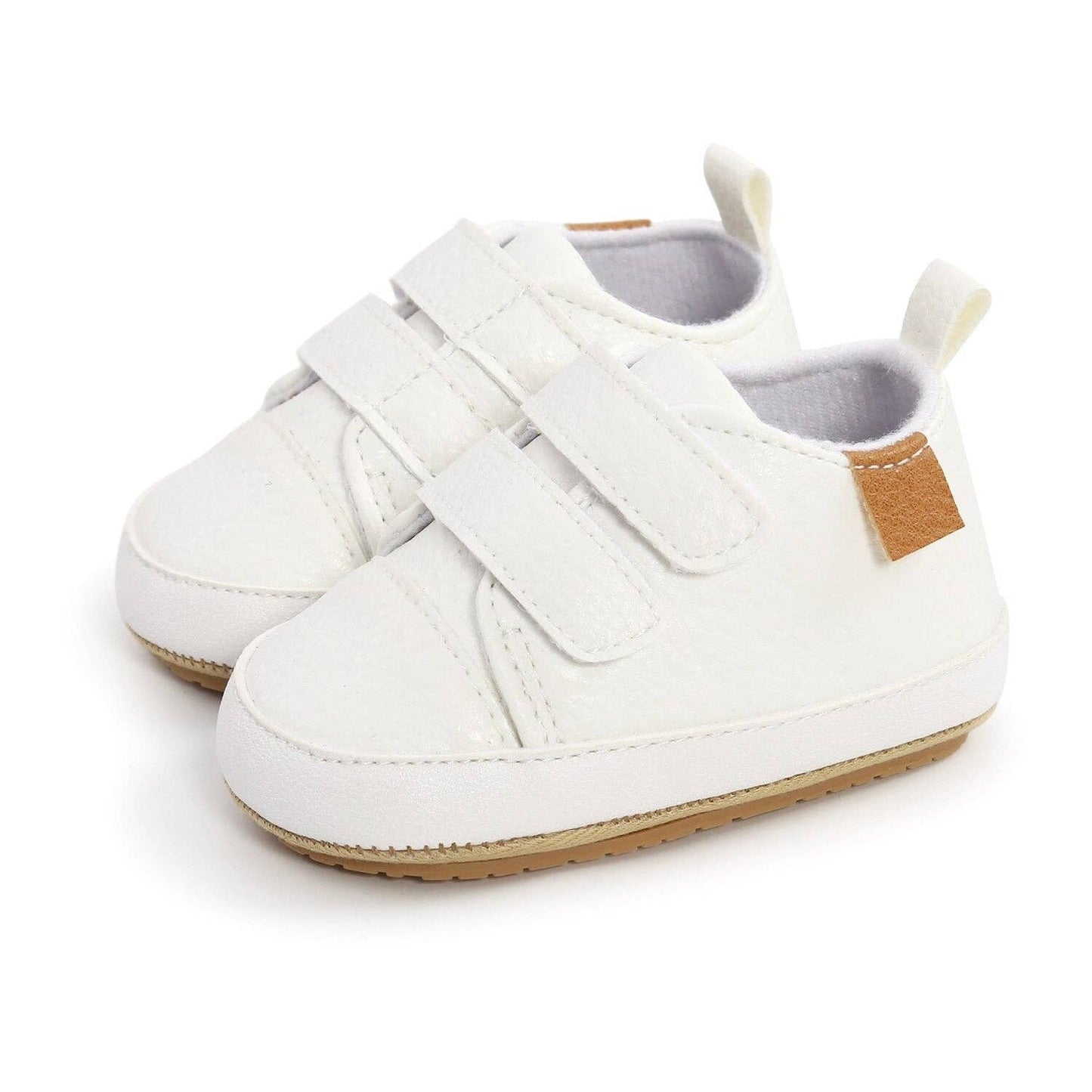 White Velcro Sneakers